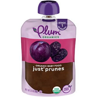 Plum Organics Stage 1 Organic Baby Food, Just Prunes