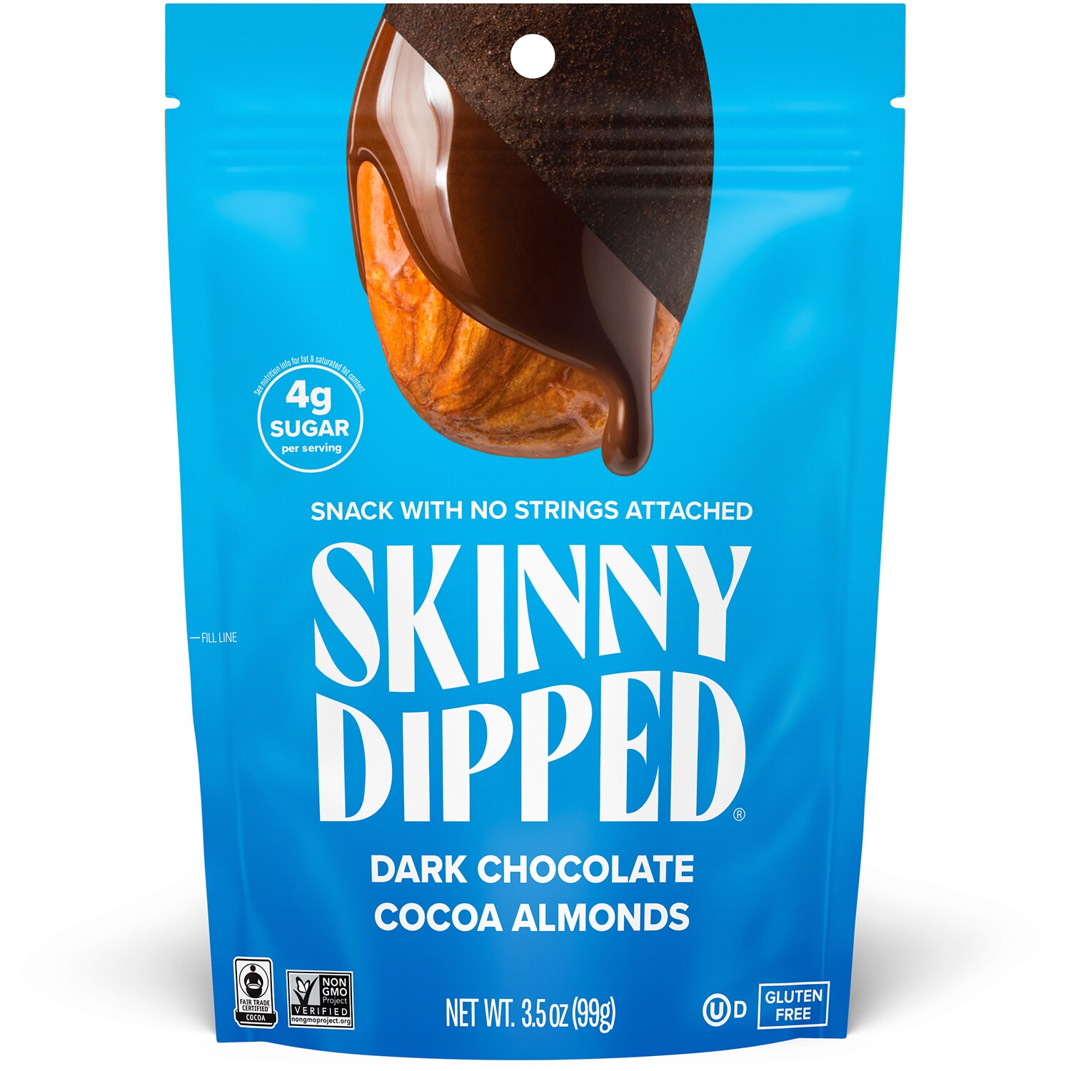 SkinnyDipped Almonds, Dark Chocolate Cocoa