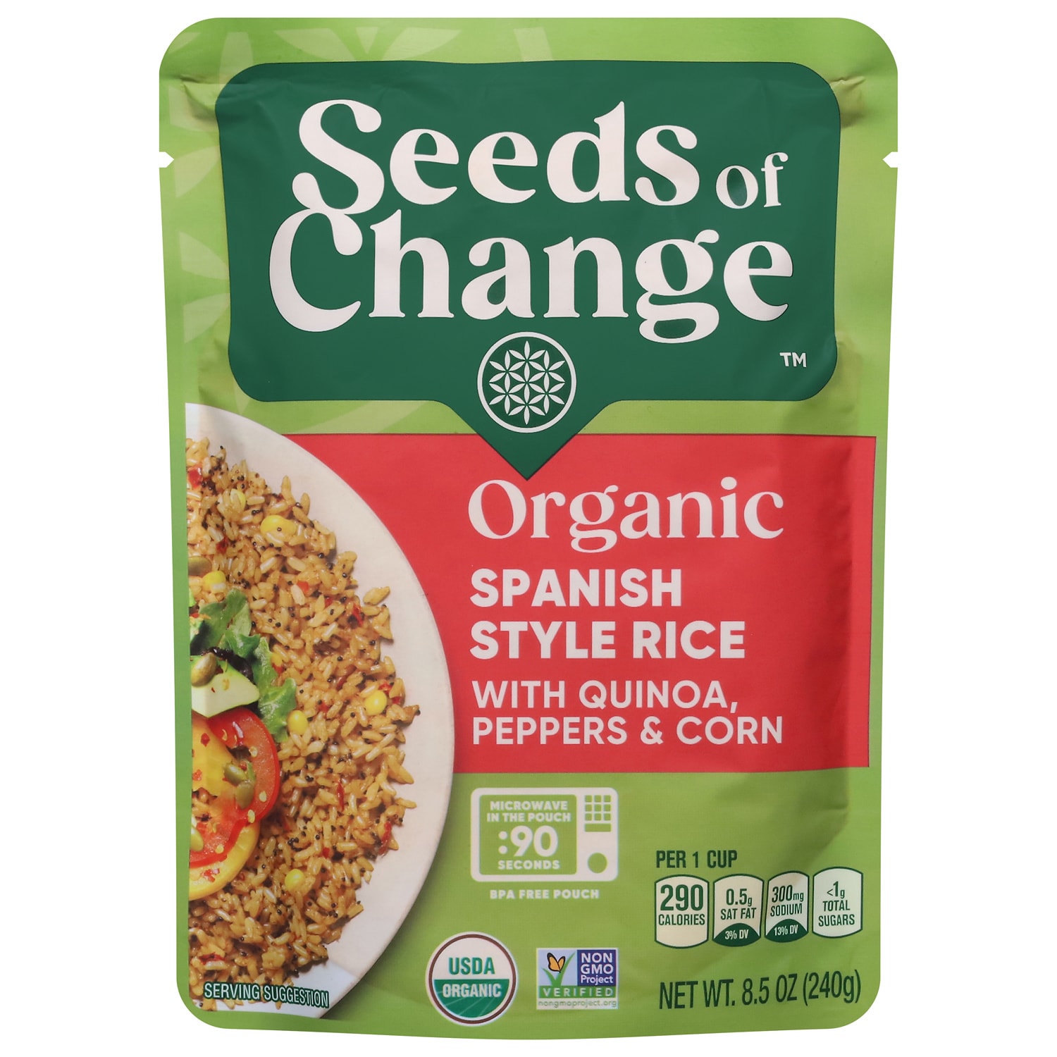 Seeds of Change Organic Spanish Style Rice with Quinoa, Peppers & Corn