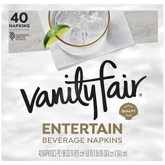 Vanity Fair Entertain Beverage Napkins