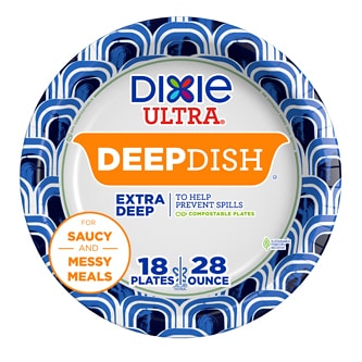 Dixie Ultra Deep Dish Paper Plates