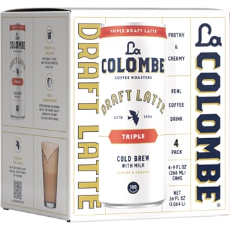 La Colombe Cold Brew Draft Latte, Triple Shot, Cans