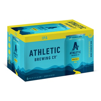Athletic Brewing Co. Run Wild Non-Alcoholic IPA, Cans