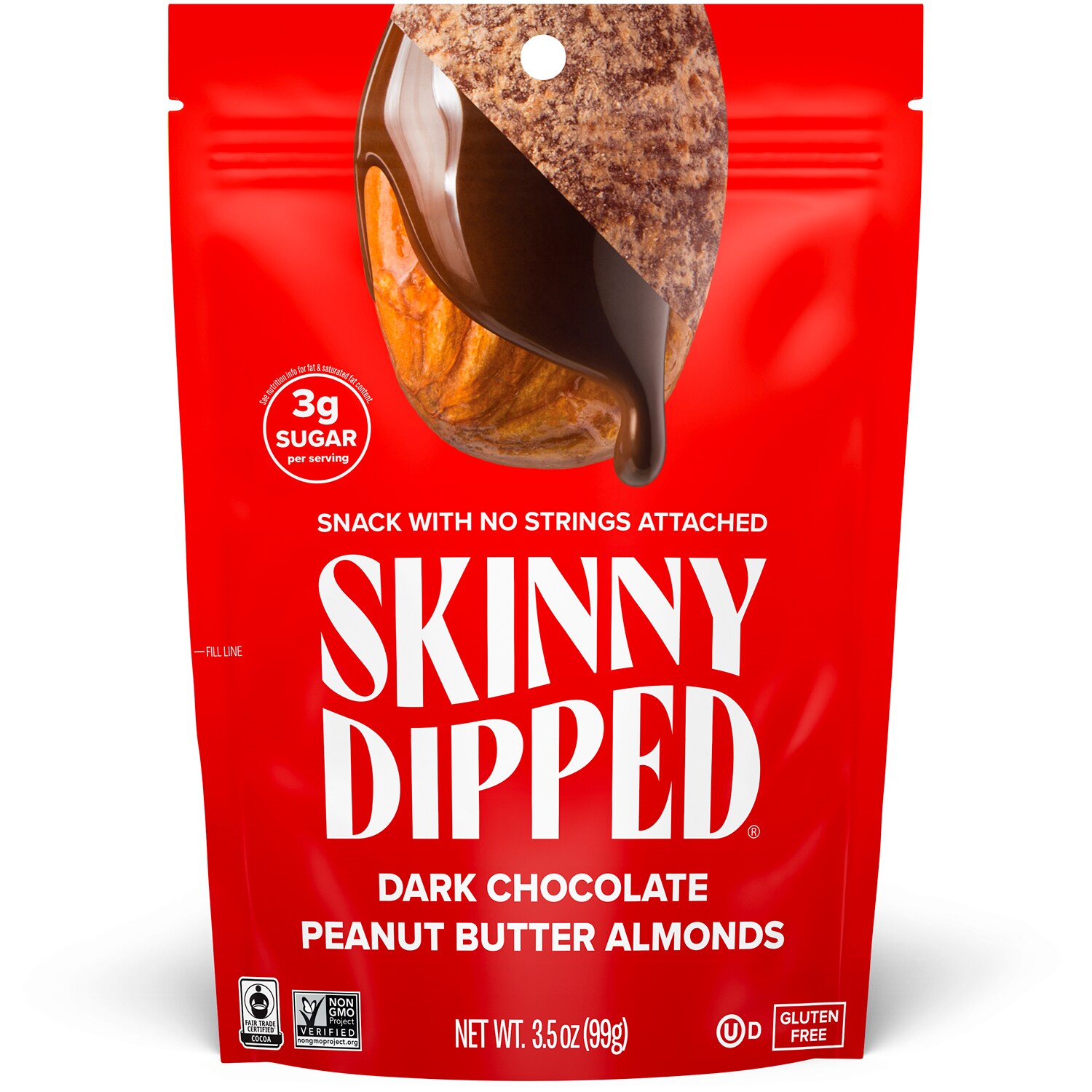 SkinnyDipped Almonds, Dark Chocolate Peanut Butter