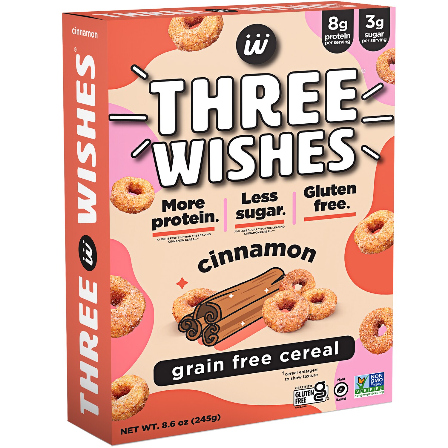 Three Wishes Grain Free Cereal, Cinnamon