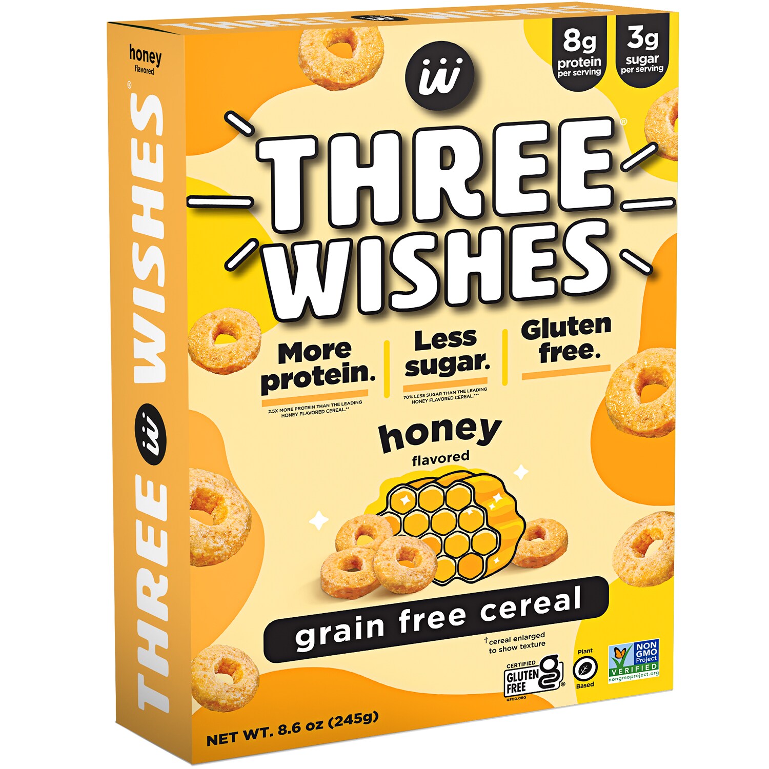 Three Wishes Grain Free Cereal, Honey