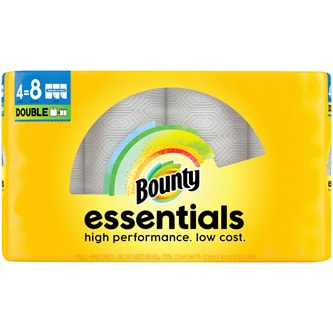 Bounty Essentials 2-Ply Paper Towels, Double Rolls, Select-a-Size