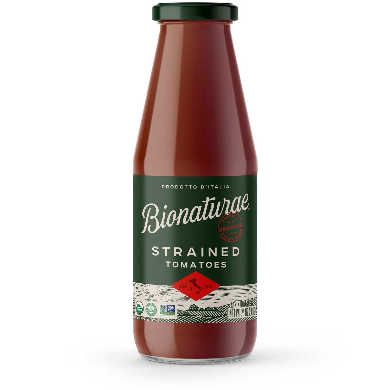 Bionaturae Organic Strained Tomatoes, No Salt Added