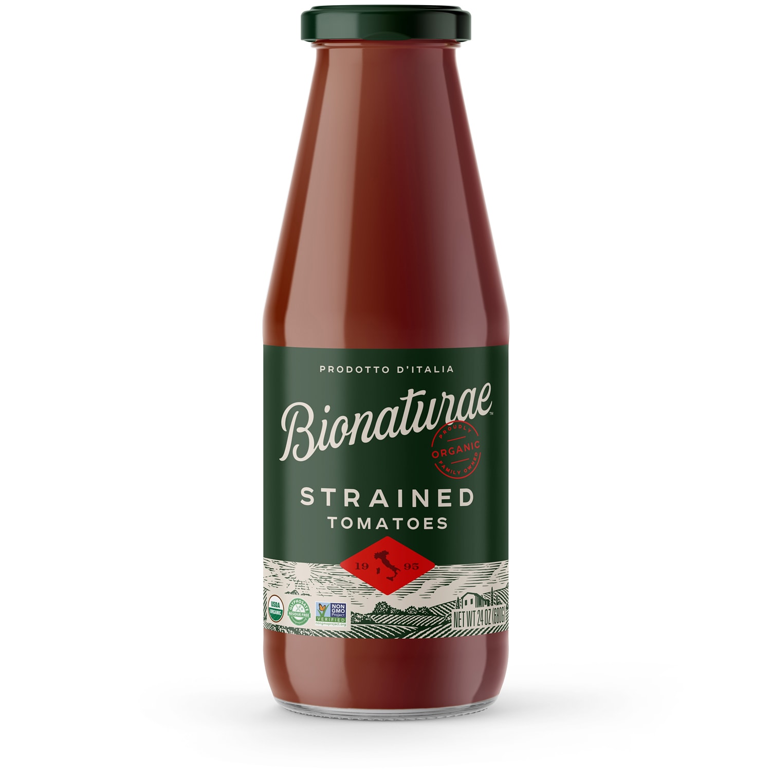 Bionaturae Organic Strained Tomatoes, No Salt Added