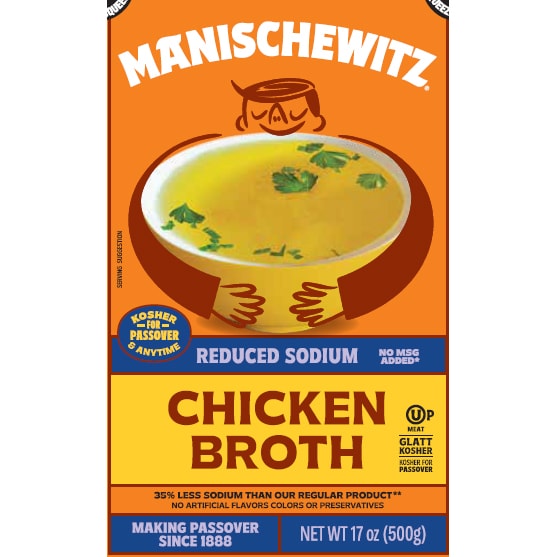 Manischewitz Reduced Sodium Chicken Broth