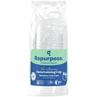 Repurpose Compostable Stemless Cups