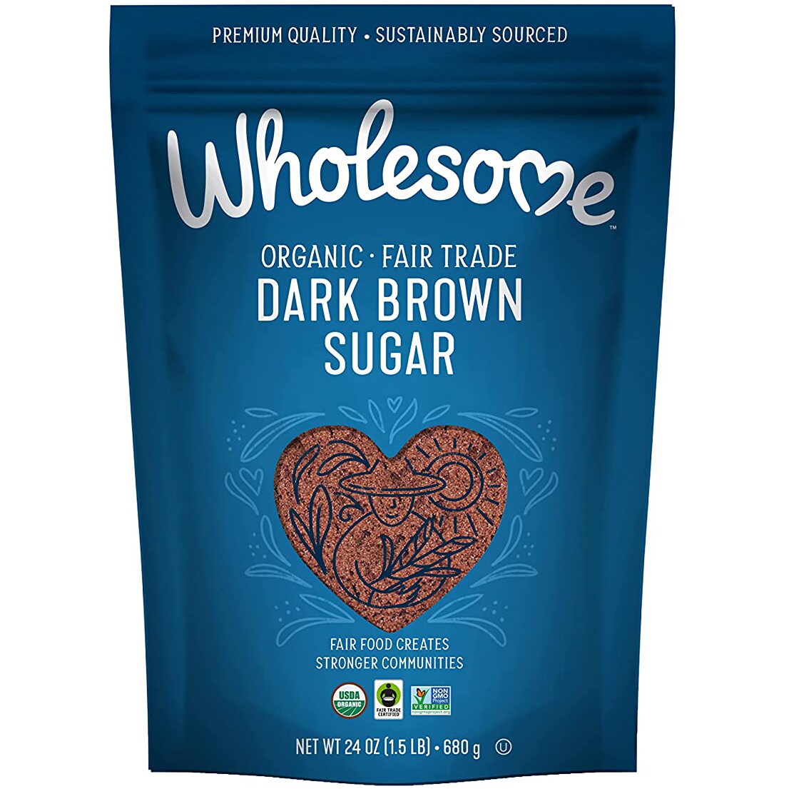 Wholesome Sweeteners Organic Dark Brown Sugar