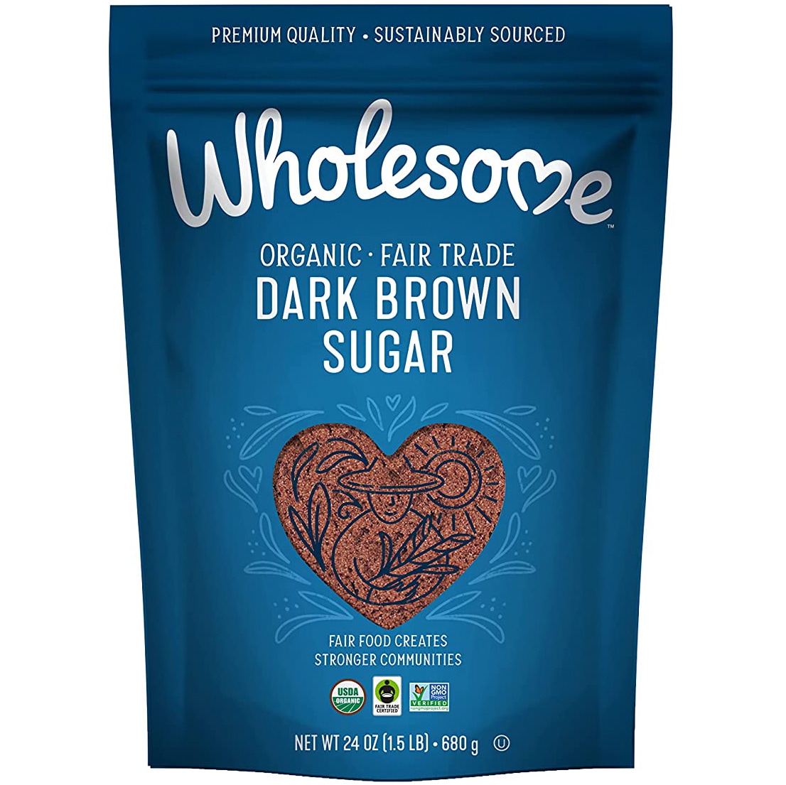Wholesome Sweeteners Organic Dark Brown Sugar