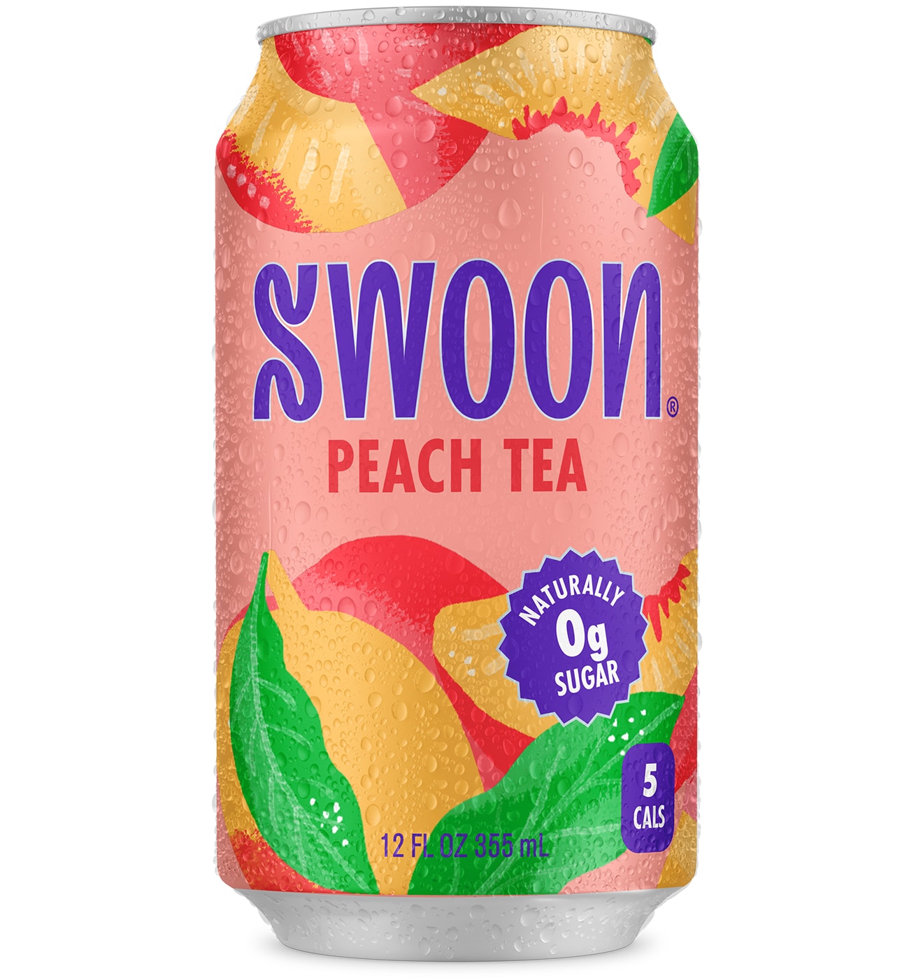 Swoon Zero Sugar Peach Iced Tea, Can