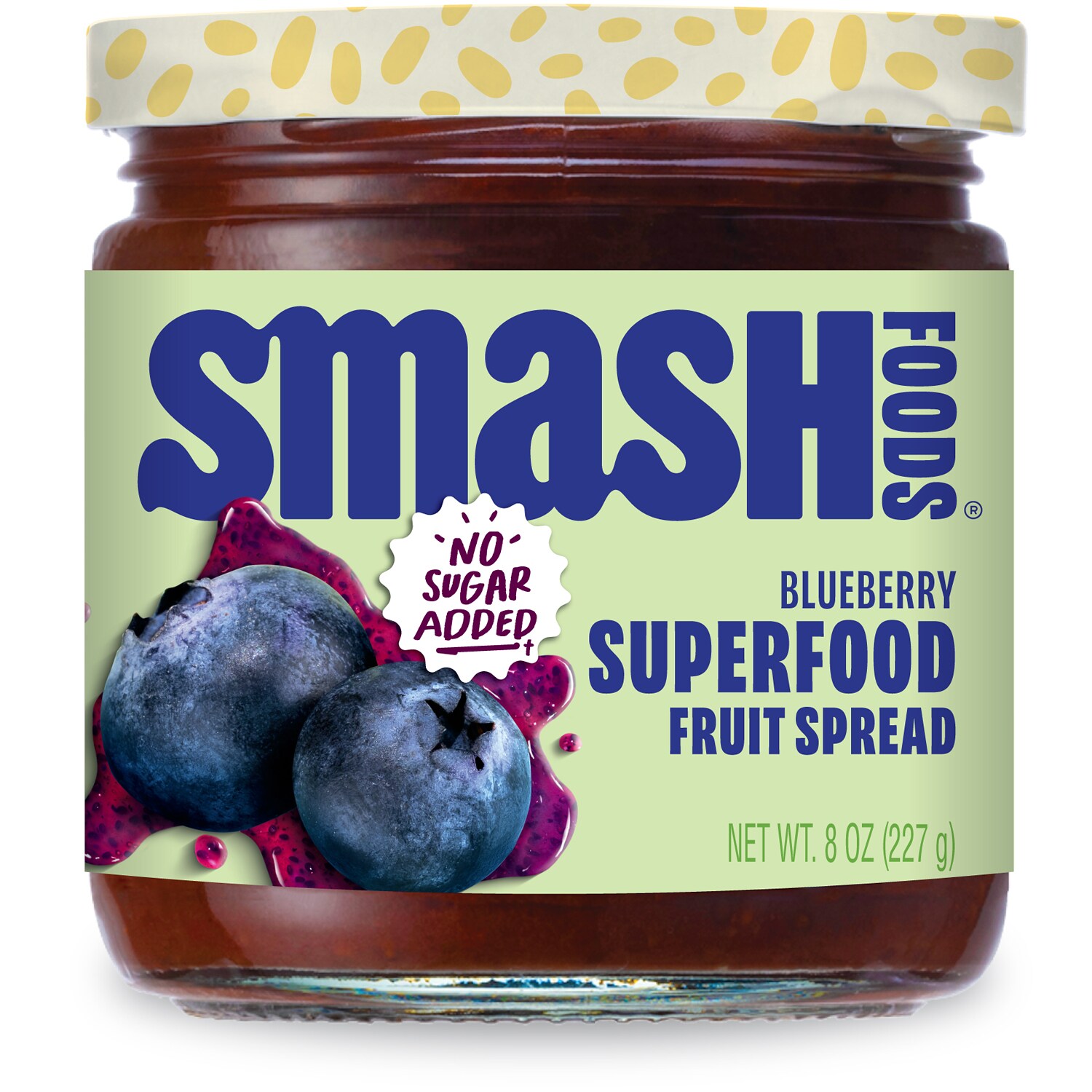 Smash Foods, Superfood Jam, Wild Blueberry