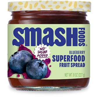 Smash Foods, Superfood Jam, Wild Blueberry