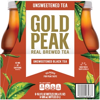 Gold Peak Unsweetened Tea, Plastic Bottles