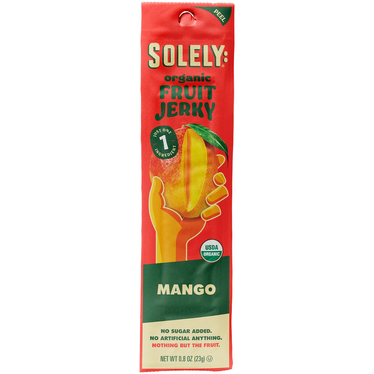 Solely Organic Fruit Jerky, Mango