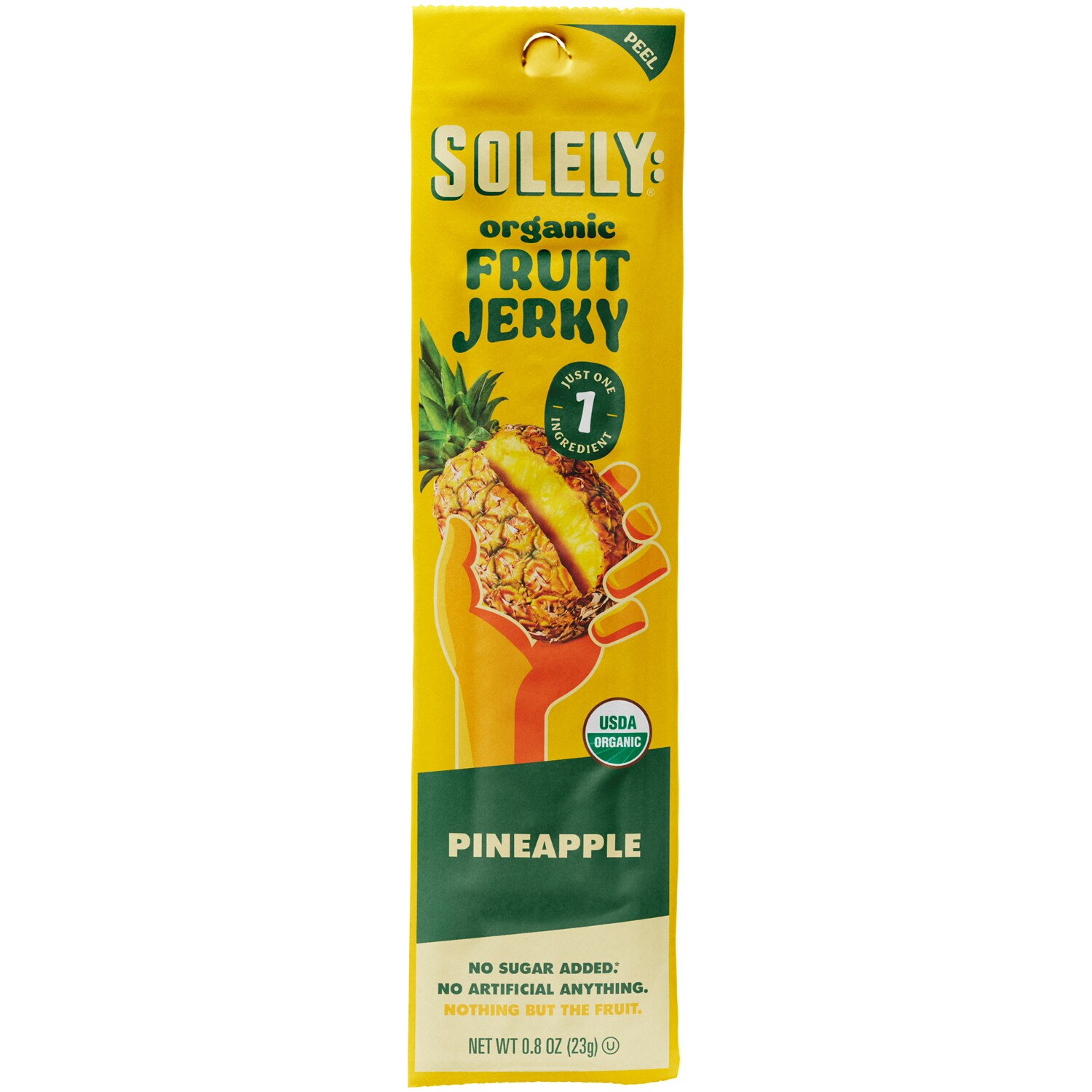Solely Organic Fruit Jerky, Pineapple with Coconut