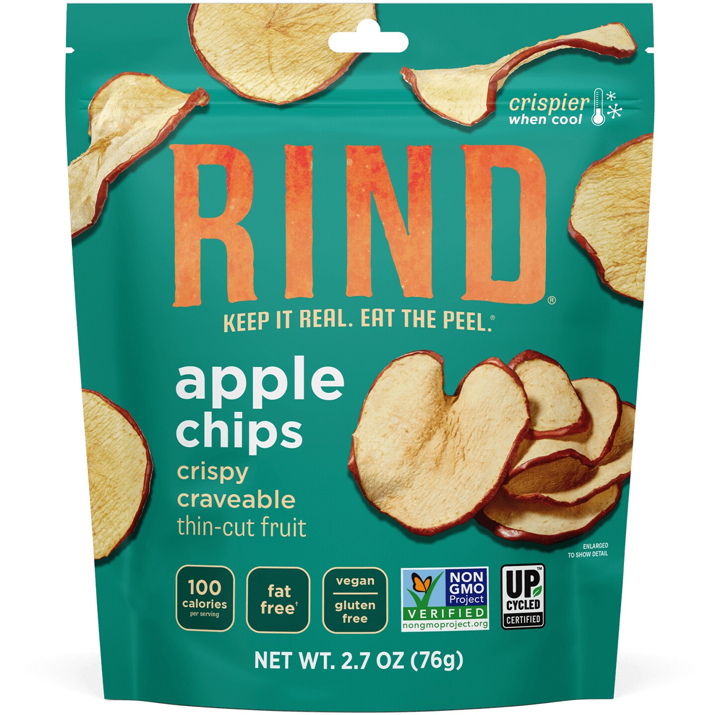 RIND Thin-Cut Fruit Chips, Apple
