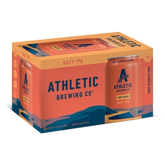 Athletic Brewing Co. Free Wave Non-Alcoholic Hazy IPA, Cans
