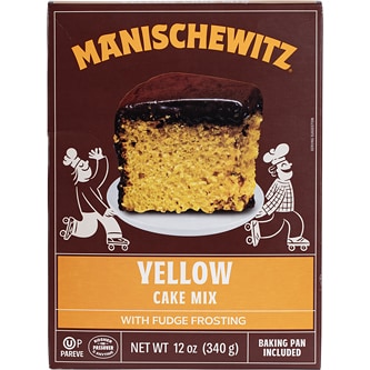 Manischewitz Cake Mix, Yellow with Fudge Frosting
