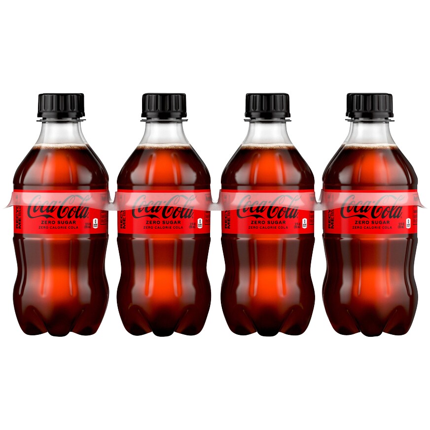 Coca-Cola Zero Sugar Cola, Plastic Bottles