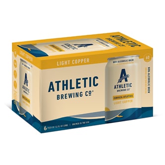 Athletic Brewing Co. Cerveza Atletica Non-Alcoholic Light Copper, Cans