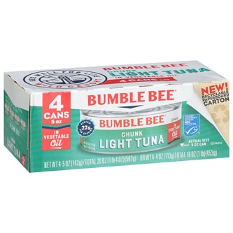 Bumble Bee Chunk Light Tuna in Vegetable Oil