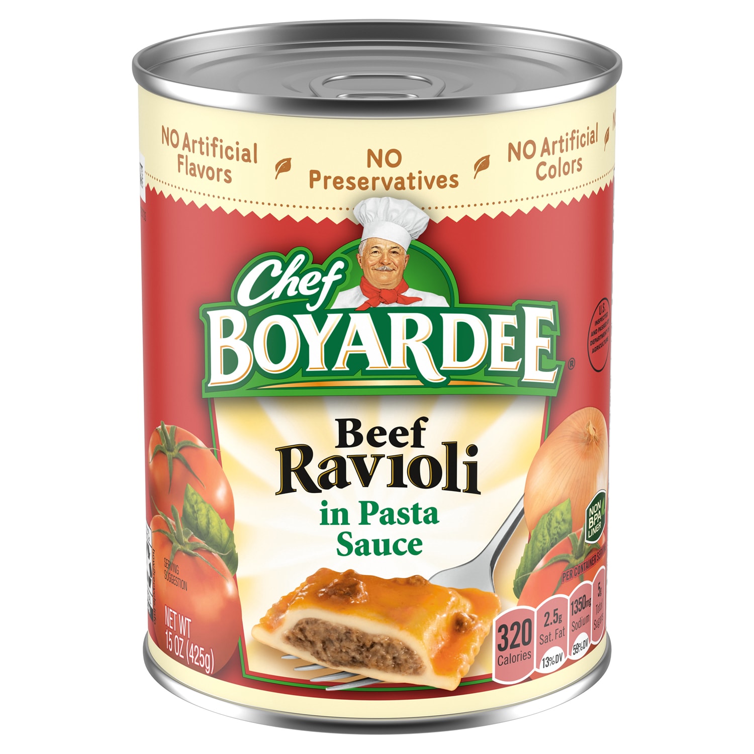 Chef Boyardee Beef Ravioli in Tomato & Meat Sauce