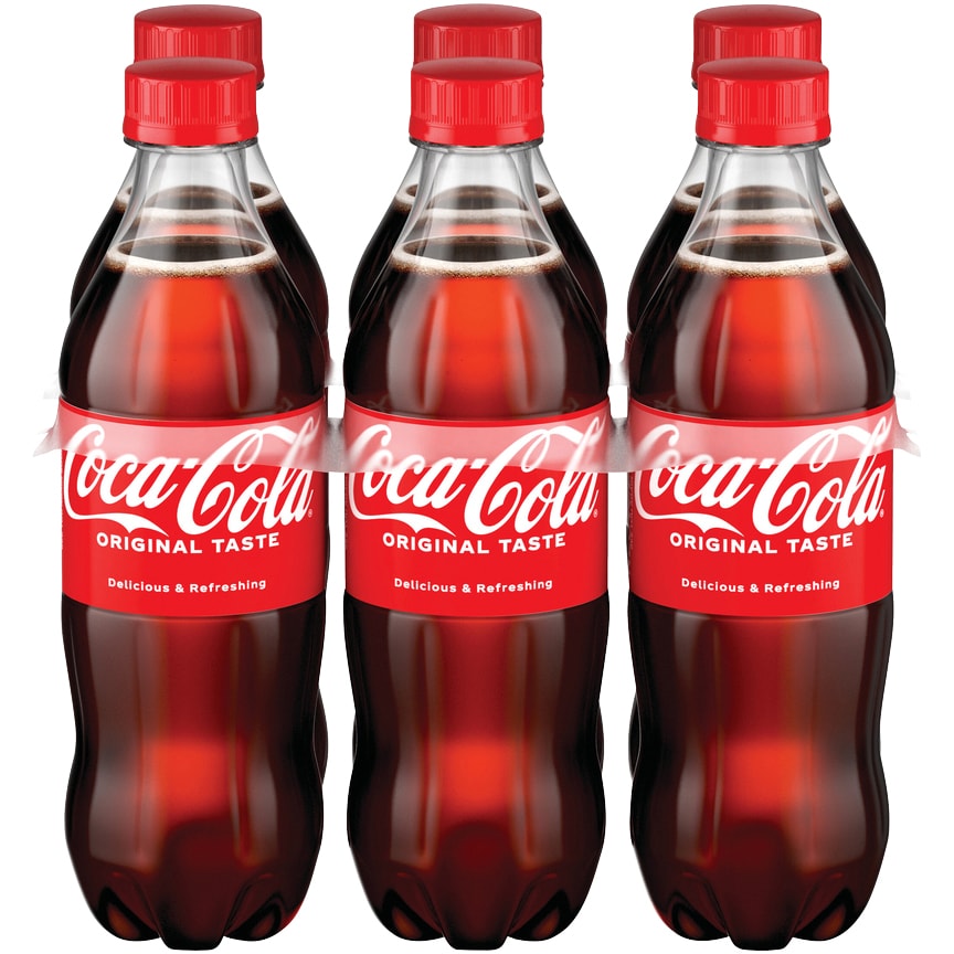 Coca-Cola Cola, Classic, Plastic Bottles