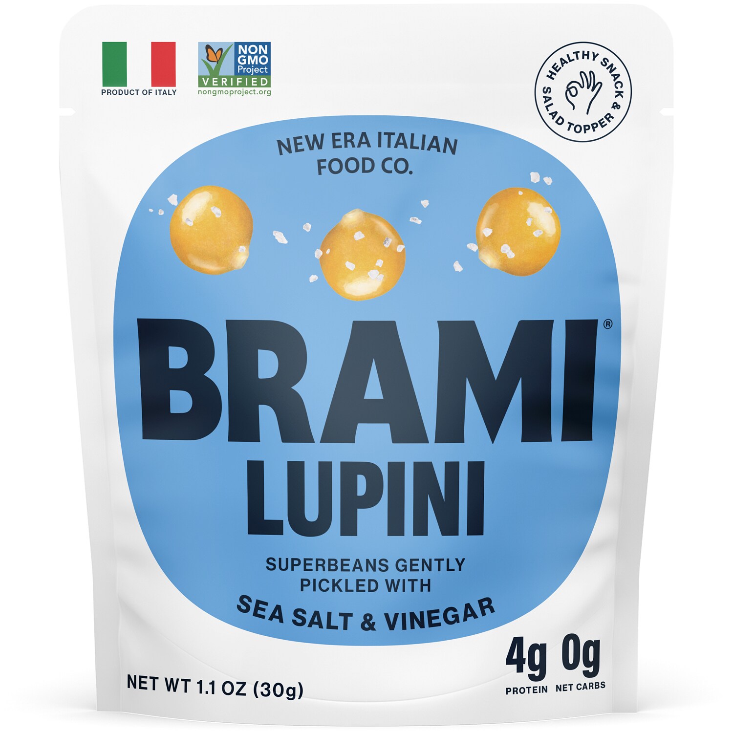 Brami Snacking Lupini Beans, Sea Salt & Vinegar