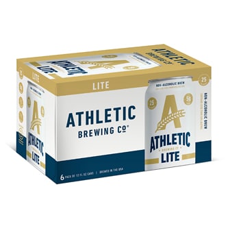 Athletic Brewing Co. Lite Non-Alcoholic Lager, Cans