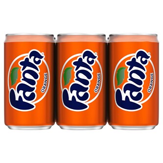 Fanta Orange Soda, Cans