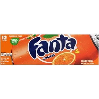 Fanta Orange Soda, Cans