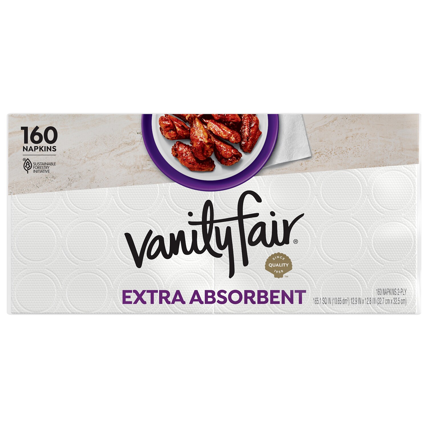 Vanity Fair 2-Ply Extra Absorbent Everyday Napkins