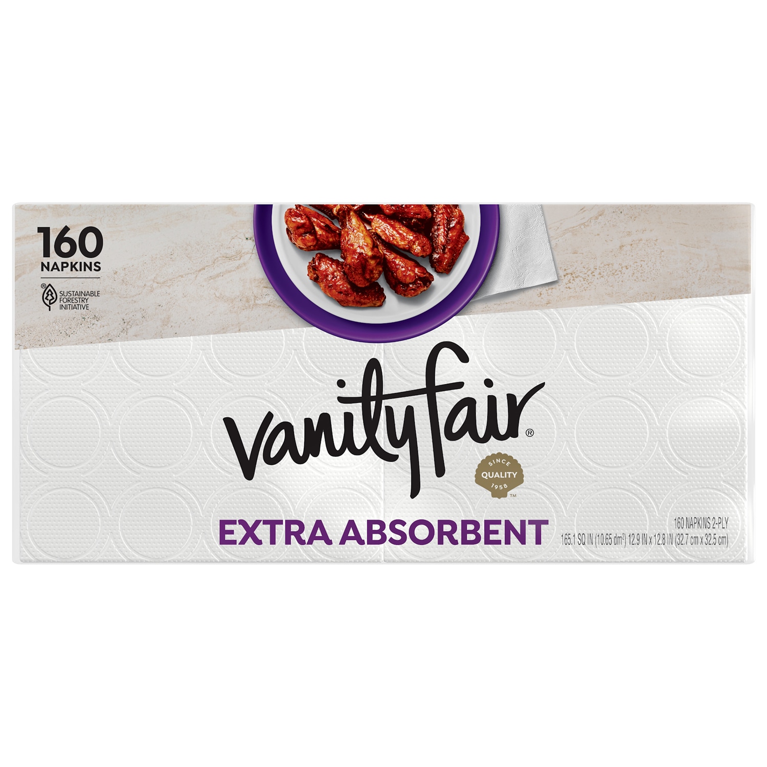 Vanity Fair 2-Ply Extra Absorbent Everyday Napkins