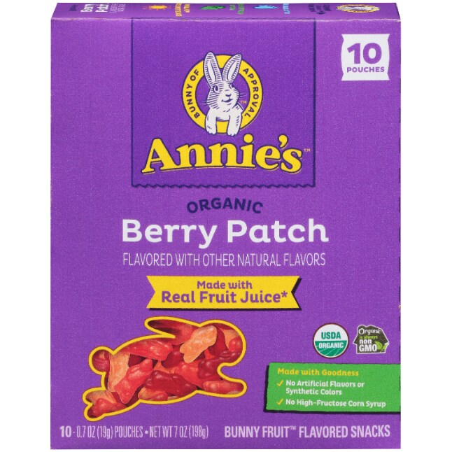Annie's Organic Bunny Fruit Snacks, Berry Patch
