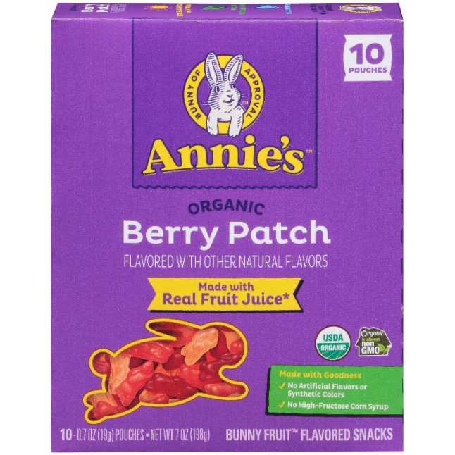Annie's Organic Bunny Fruit Snacks, Berry Patch