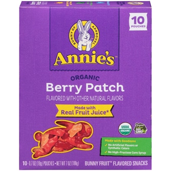 Annie's Organic Bunny Fruit Snacks, Berry Patch