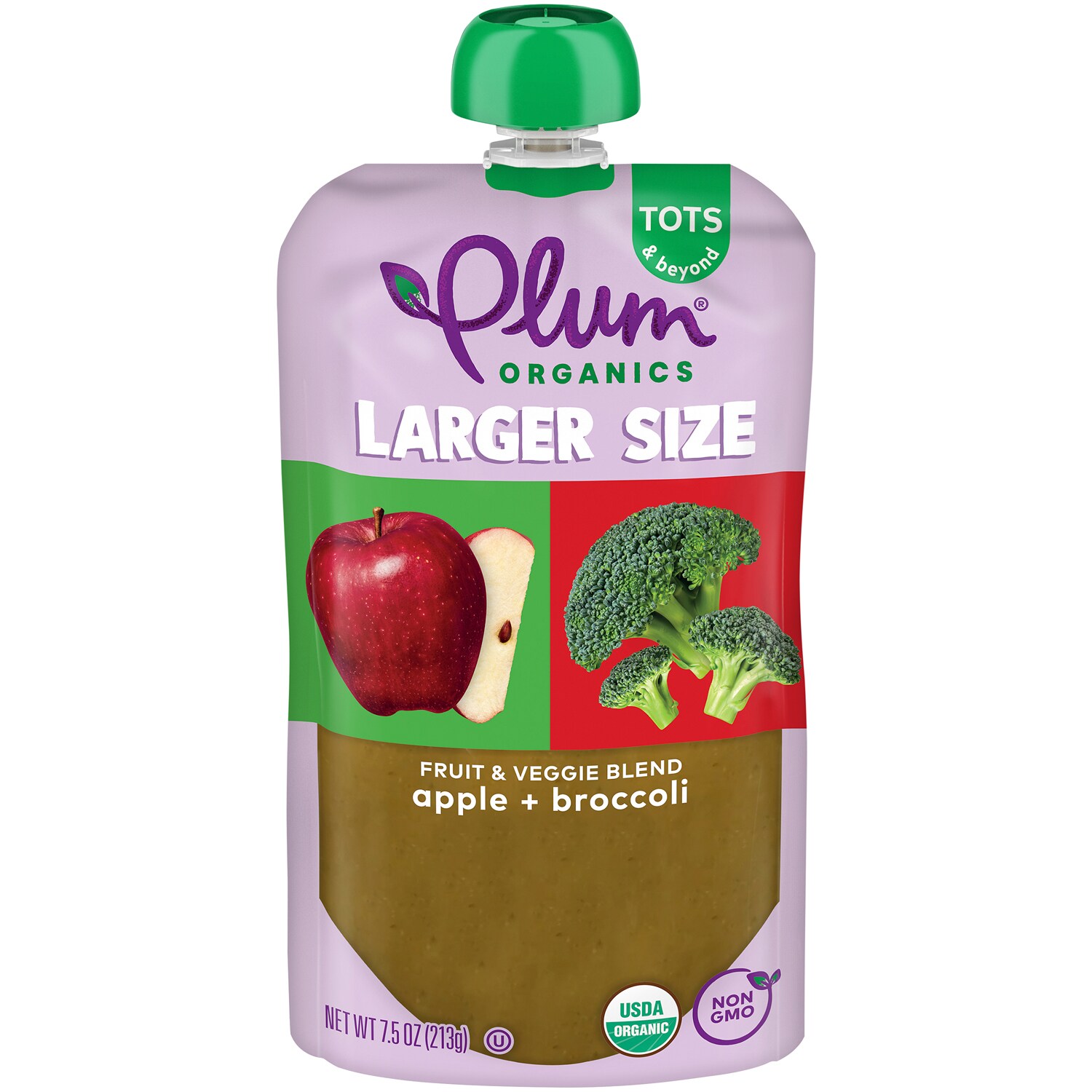 Plum Organics Fruit & Veggie Blend, Apple & Broccoli