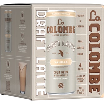 La Colombe Oat Milk Vanilla Latte, Cans