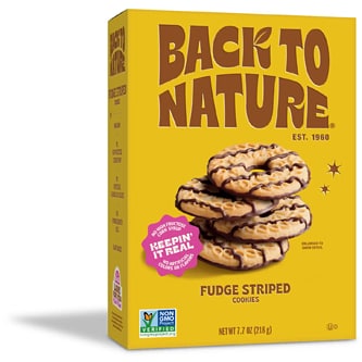 Back to Nature Cookies, Fudge Striped