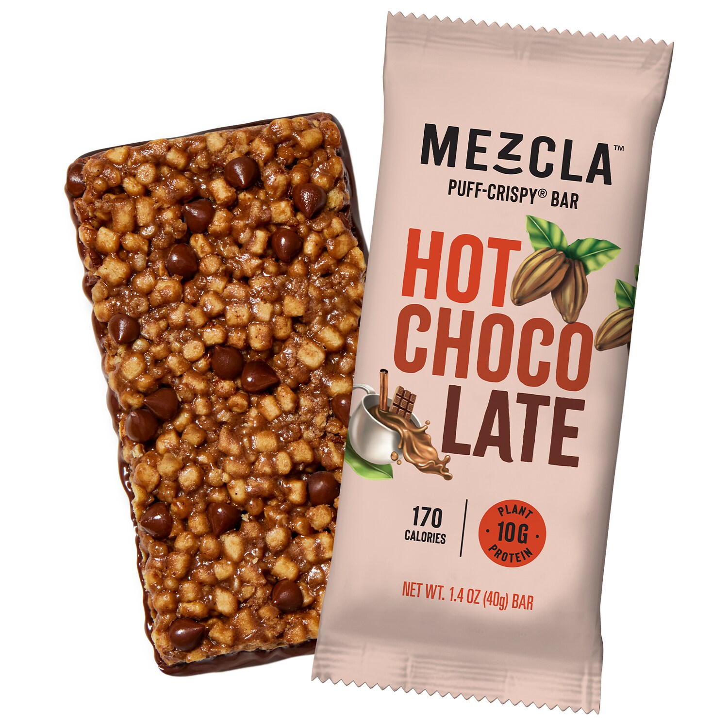 Mezcla Puff-Crispy Bar, Hot Chocolate