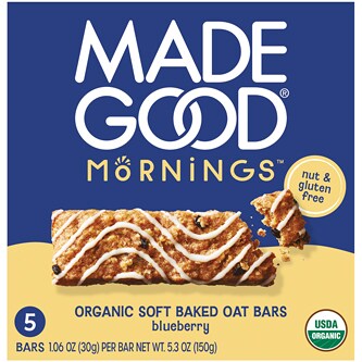 Made Good Mornings Soft Baked Oat Bars, Blueberry