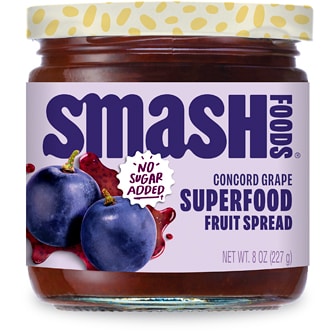 Smash Foods, Superfood Jam, Concord Grape