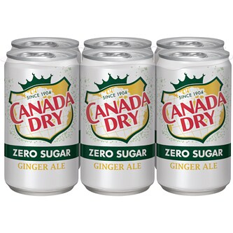 Canada Dry Zero Sugar Ginger Ale, Cans