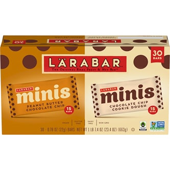 Lärabar Minis Variety Pack, Peanut Butter Chocolate Chip & Chocolate Chip Cookie Dough