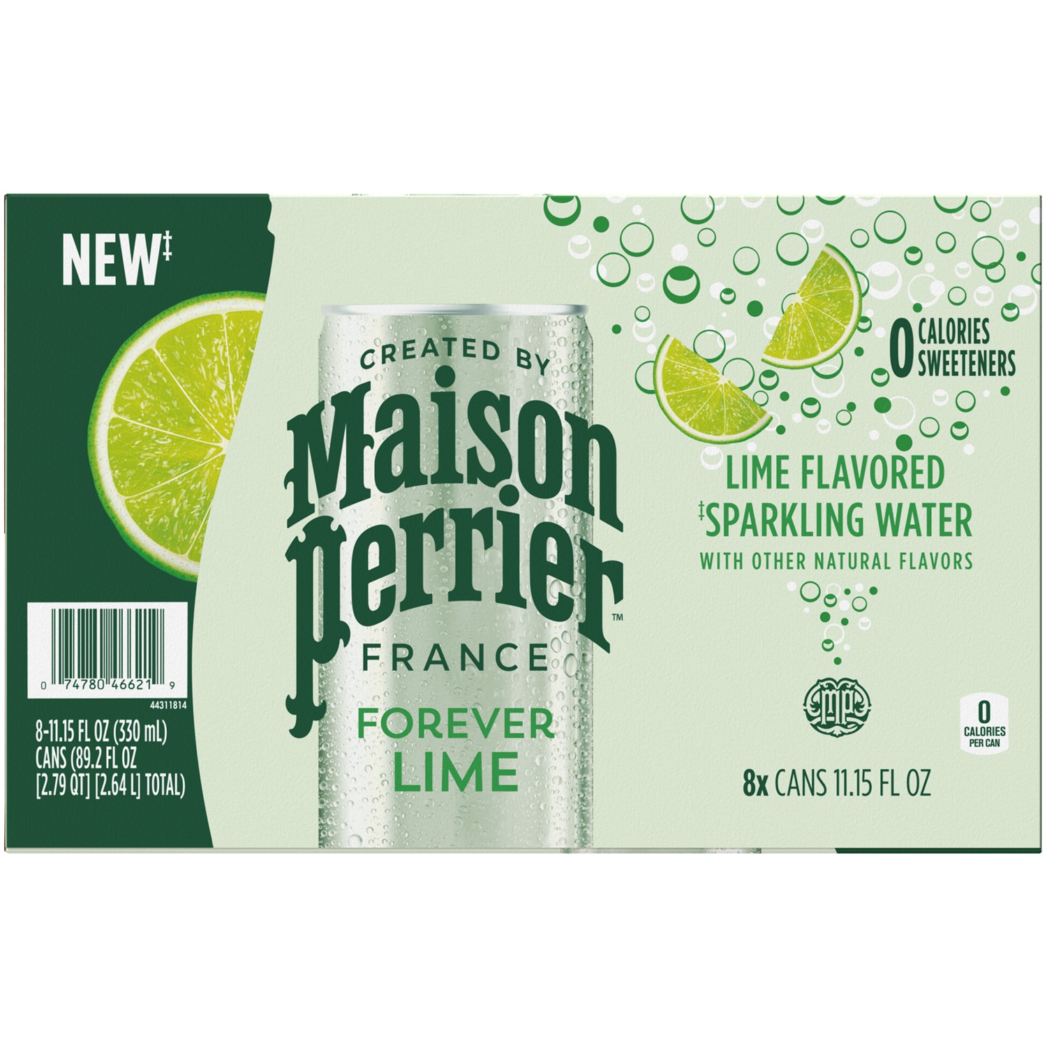 Maison Perrier Sparkling Water, Lime, Cans