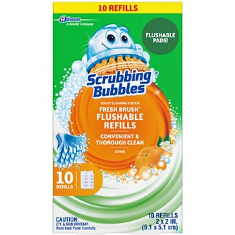 Scrubbing Bubbles Fresh Brush Flushable Refills, Citrus
